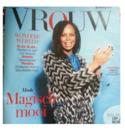 Zaterdag bijlage Vrouw Telegraaf interview met medium Barbara Bandel.